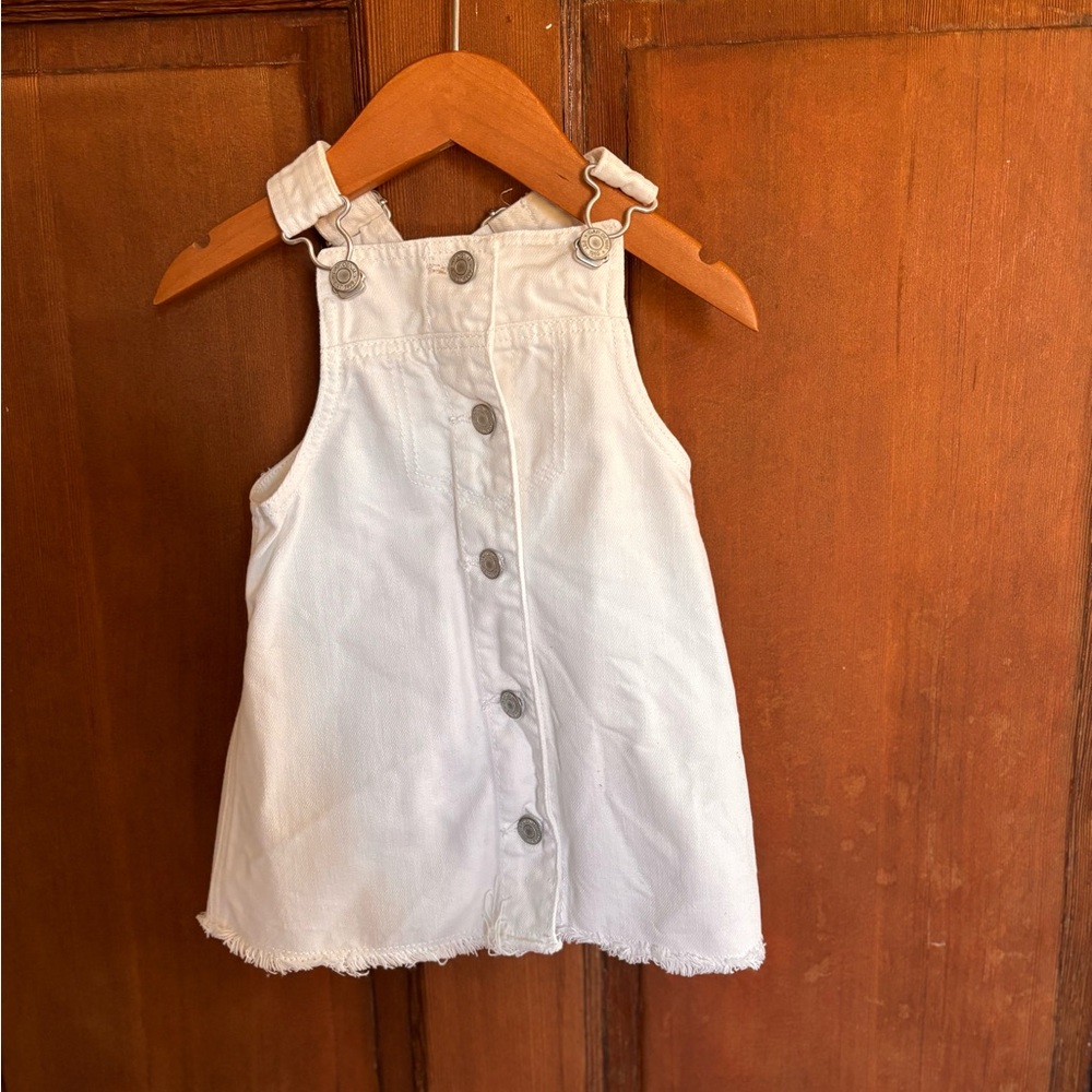 GAP White Denim Toddler Dress